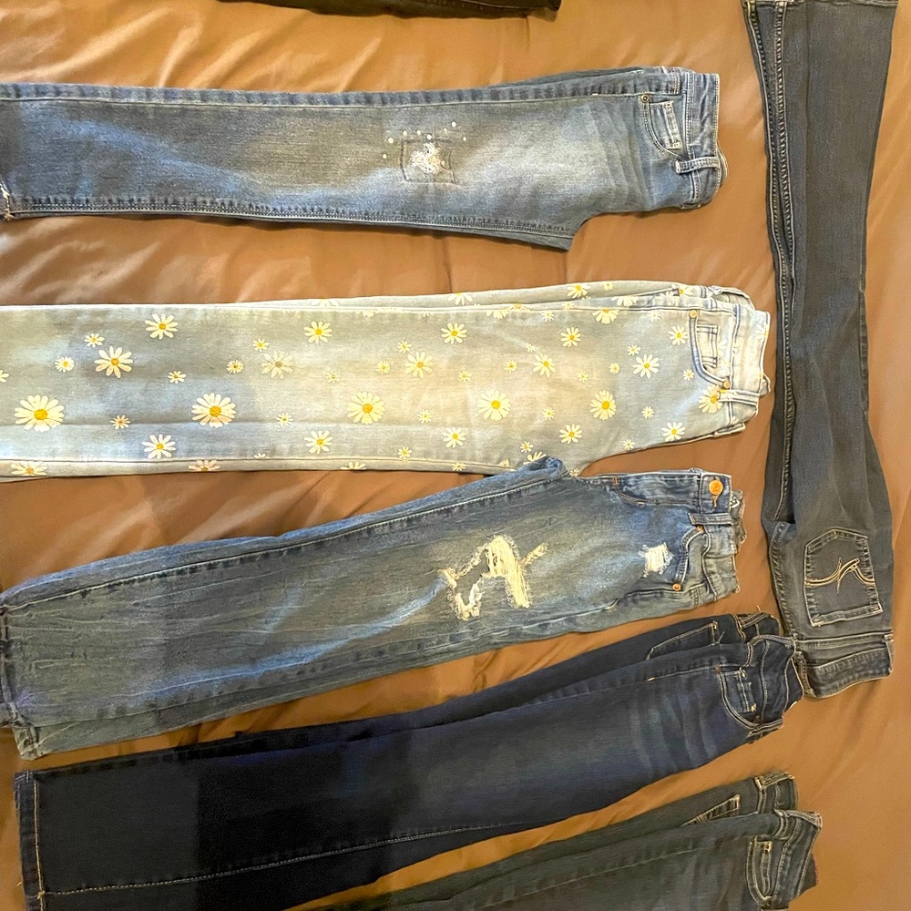 girl pants size 8 bundle